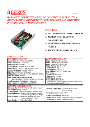 HIMP250-S480052 Datasheet PDF HITRON ELECTRONICS CORPORTION