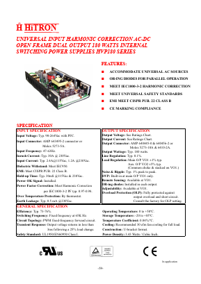 HVP180-290 Datasheet PDF HITRON ELECTRONICS CORPORTION