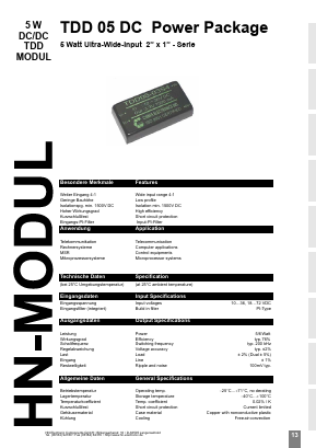 TDD054805S Datasheet PDF HN Electronic Components