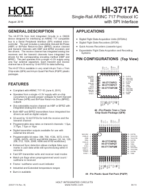 HI-3717APQI Datasheet PDF Holt Integrated Circuits