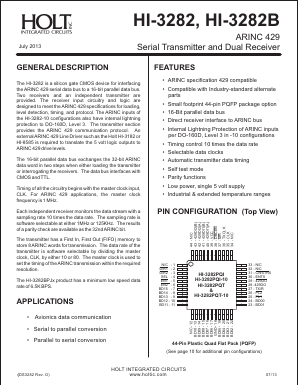 HI-3282B Datasheet PDF Holt Integrated Circuits