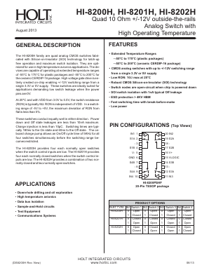HI-8202PSHF Datasheet PDF Holt Integrated Circuits