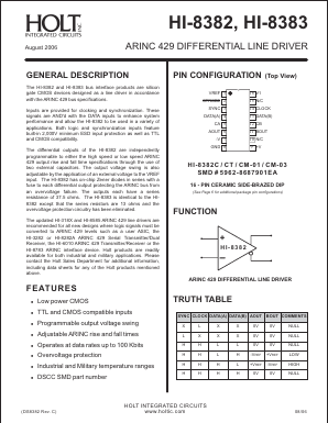 HC-8383CT Datasheet PDF Holt Integrated Circuits