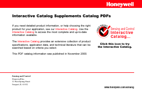 12CX1 Datasheet PDF Honeywell Accelerometers
