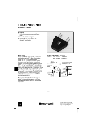 HOA0708 Datasheet PDF Honeywell Accelerometers