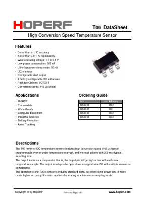 T06 Datasheet PDF HOPE Microelectronics CO., Ltd.
