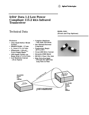 HSDL-3201-008 Datasheet PDF HP => Agilent Technologies