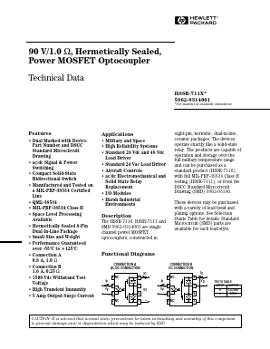 HSSR-7110-100 Datasheet PDF HP => Agilent Technologies