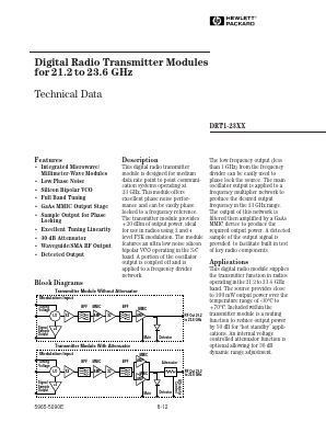 DRT1-23XX Datasheet PDF HP => Agilent Technologies