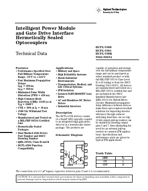 HCPL-5301 Datasheet PDF HP => Agilent Technologies