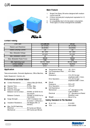 UA-D Datasheet PDF HuaXinAn Electronics CO.,LTD