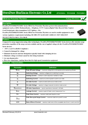 P008C Datasheet PDF HuaXinAn Electronics CO.,LTD