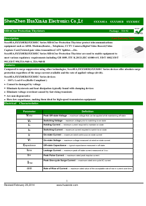 S1100EC Datasheet PDF HuaXinAn Electronics CO.,LTD