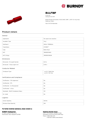 BULF18P Datasheet PDF Hubbell Incorporated.