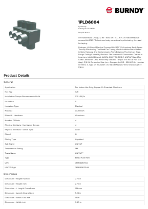 1PLD6004 Datasheet PDF Hubbell Incorporated.