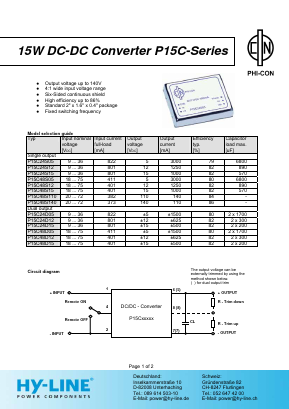 P15C Datasheet PDF HY ELECTRONIC CORP.