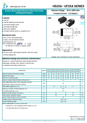UF2DA Datasheet PDF HY ELECTRONIC CORP.