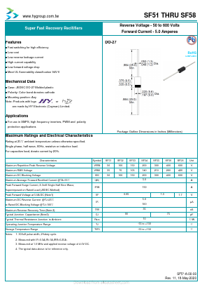 SF56 Datasheet PDF HY ELECTRONIC CORP.