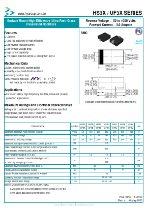 HS3M Datasheet PDF HY ELECTRONIC CORP.