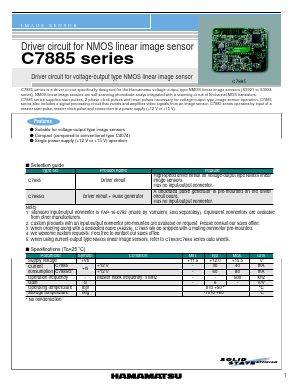 C7885G Datasheet PDF Hamamatsu Photonics