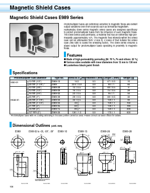 E989-10 Datasheet PDF Hamamatsu Photonics
