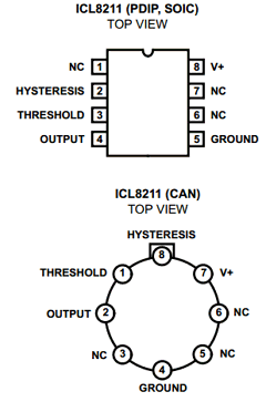 ICL8211 Datasheet PDF Harris Semiconductor
