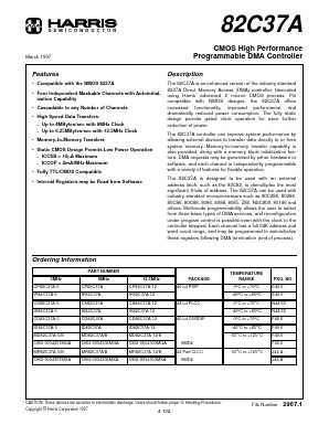 5962-9054301MQA Datasheet PDF Harris Semiconductor