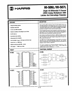 HI-506L-2 Datasheet PDF Harris Semiconductor