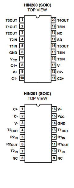 HIN211CB Datasheet PDF Harris Semiconductor