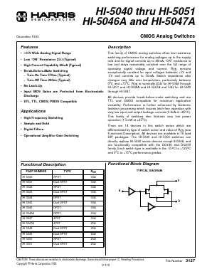 HI-5040 Datasheet PDF Harris Semiconductor