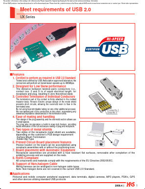 UX60A-MB-5ST Datasheet PDF HIROSE ELECTRIC