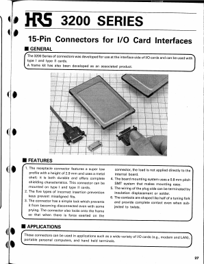 3210A-15PD41 Datasheet PDF HIROSE ELECTRIC