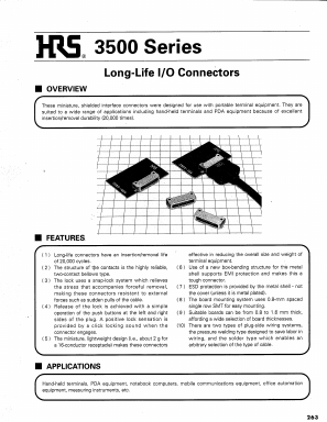 3560A-10S-CV Datasheet PDF HIROSE ELECTRIC