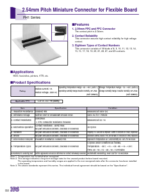 FH1-18S-2.54DS Datasheet PDF HIROSE ELECTRIC