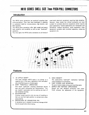 HR10 Datasheet PDF HIROSE ELECTRIC