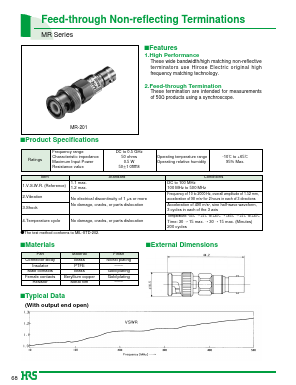 MR-201 Datasheet PDF HIROSE ELECTRIC