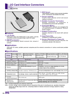 NX-25T-BS Datasheet PDF HIROSE ELECTRIC