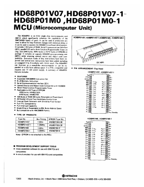 HD68P01M0 Datasheet PDF Hitachi -> Renesas Electronics