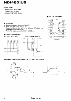 HD14501UB Datasheet PDF Hitachi -> Renesas Electronics