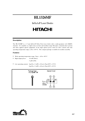HL1326MF Datasheet PDF Hitachi -> Renesas Electronics