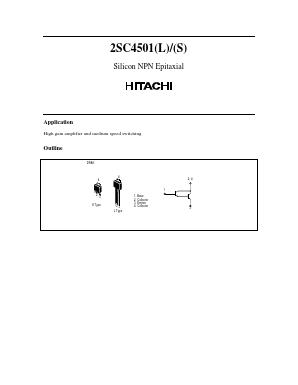 C4501 Datasheet PDF Hitachi -> Renesas Electronics