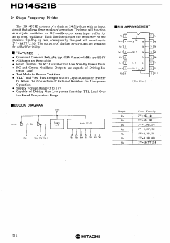 HD14521B Datasheet PDF Hitachi -> Renesas Electronics