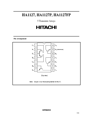 HA1127 Datasheet PDF Hitachi -> Renesas Electronics