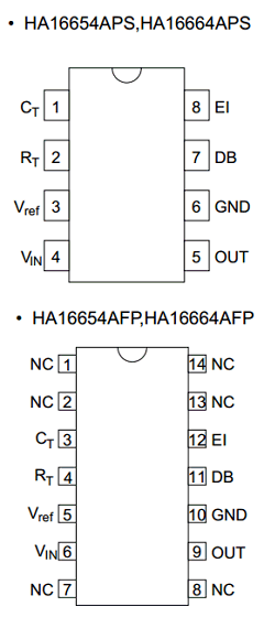 HA16654 Datasheet PDF Hitachi -> Renesas Electronics
