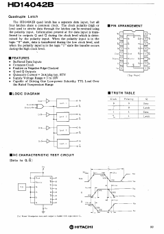 HD14042B Datasheet PDF Hitachi -> Renesas Electronics