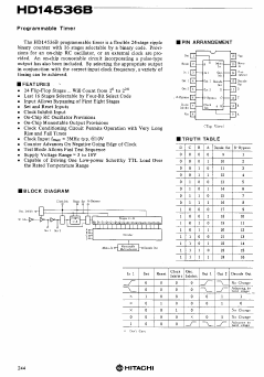 HD14536 Datasheet PDF Hitachi -> Renesas Electronics