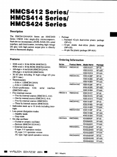 HMCS412C Datasheet PDF Hitachi -> Renesas Electronics