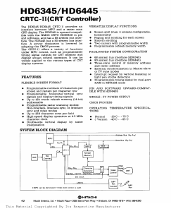 HD63A45P Datasheet PDF Hitachi -> Renesas Electronics