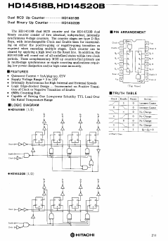 HD14520B Datasheet PDF Hitachi -> Renesas Electronics