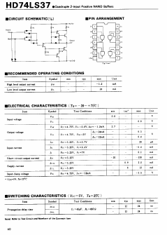 HD74LS37 Datasheet PDF Hitachi -> Renesas Electronics